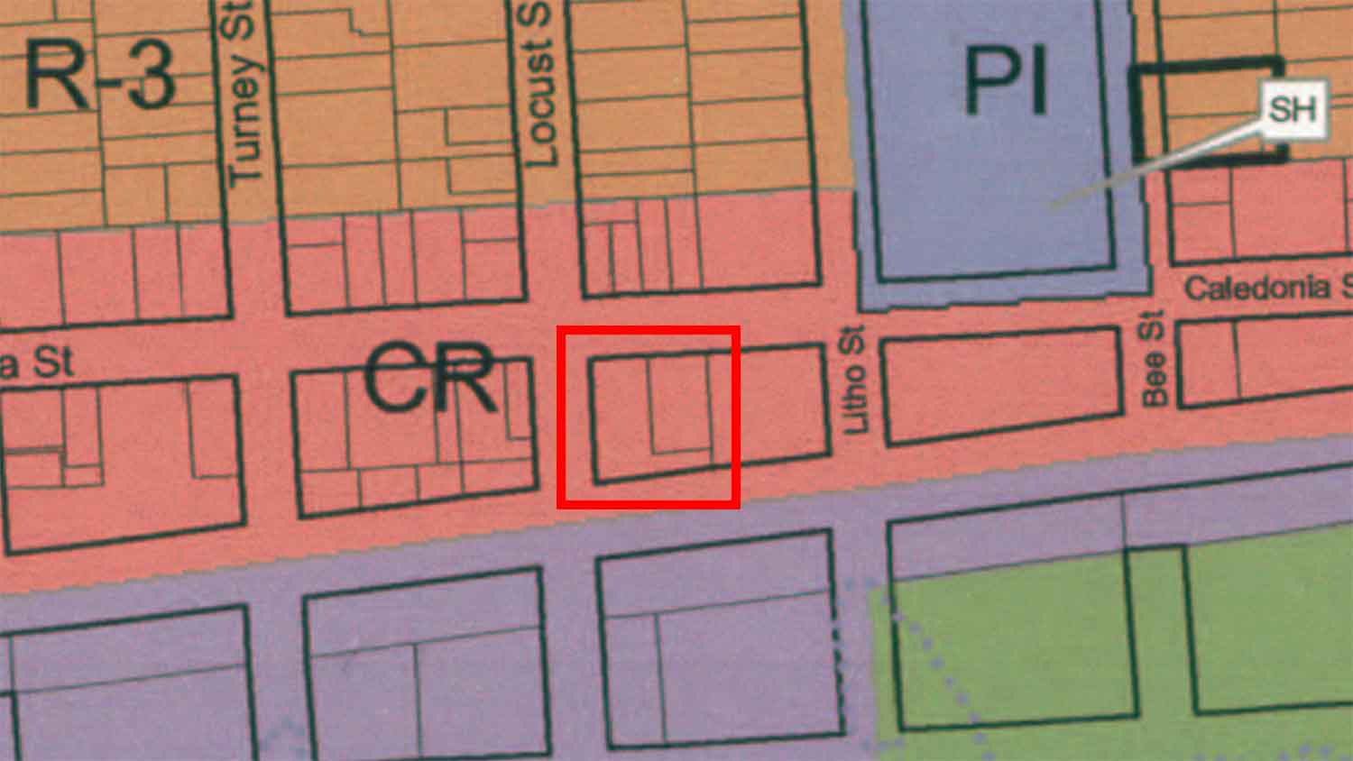 Zoning Map With Parcel Boundaries
