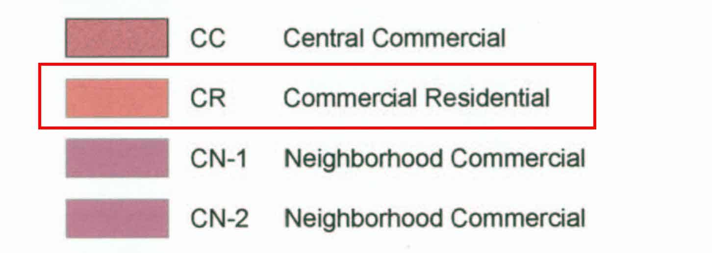 Zoning Map Legend