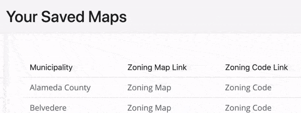GIF of Saved Maps Feature