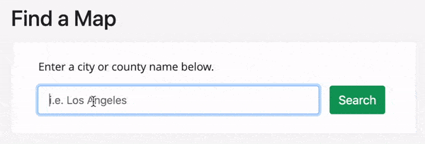 GIF of Search Feature